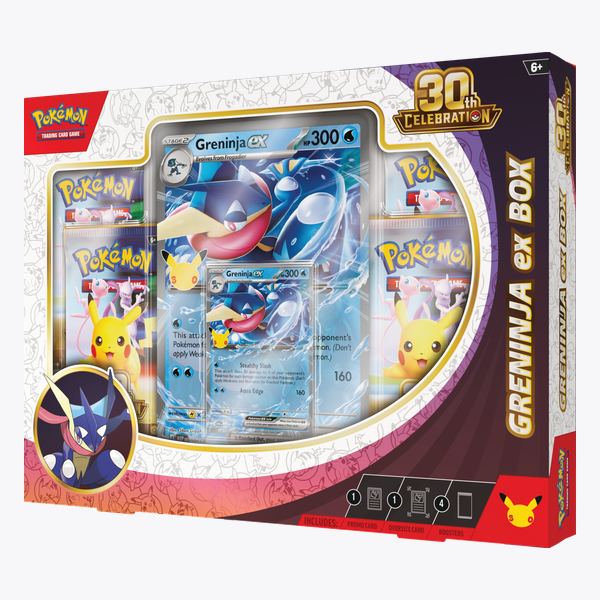 Pokémon TCG: 30th Celebration Greninja ex Box — zestaw z kartą Greninja ex