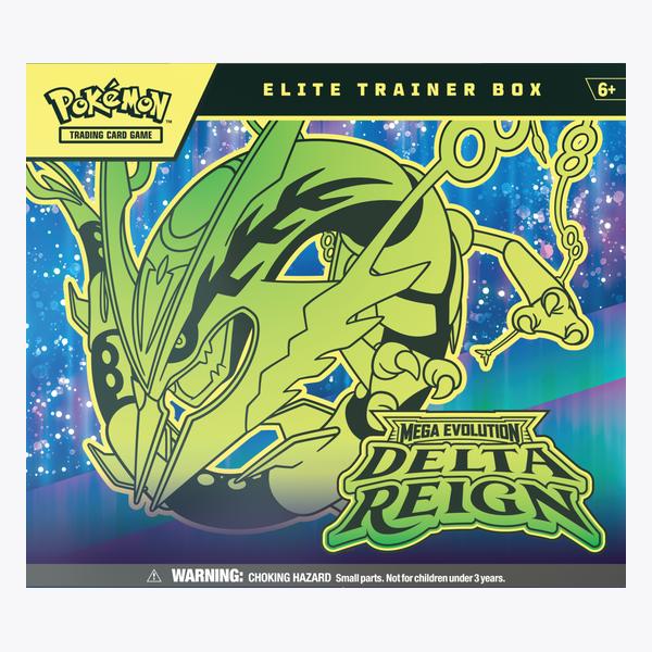 Pokémon TCG: Mega Evolution—Delta Reign Elite Trainer Box — pudełko z Mega Rayquazą